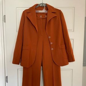 Vintage 70s Orange Two Piece
